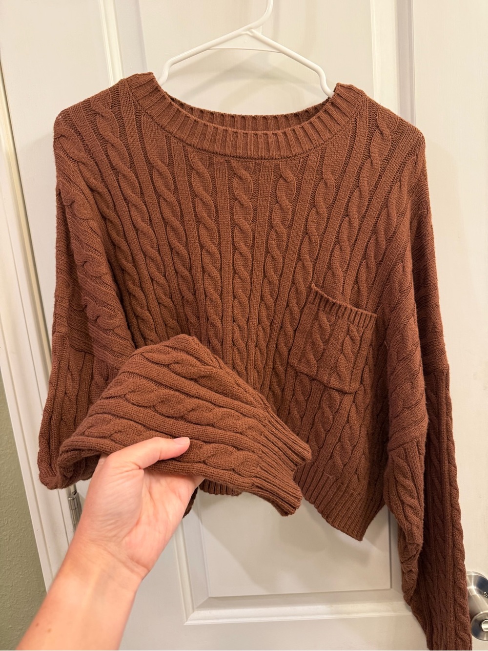 Le Lis brown cable knit sweater
